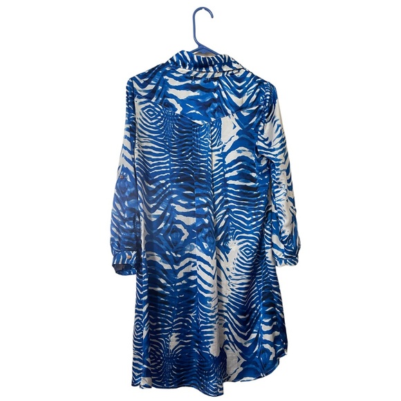 Cache Front Button Down Animal Print Dress - Picture 3 of 4